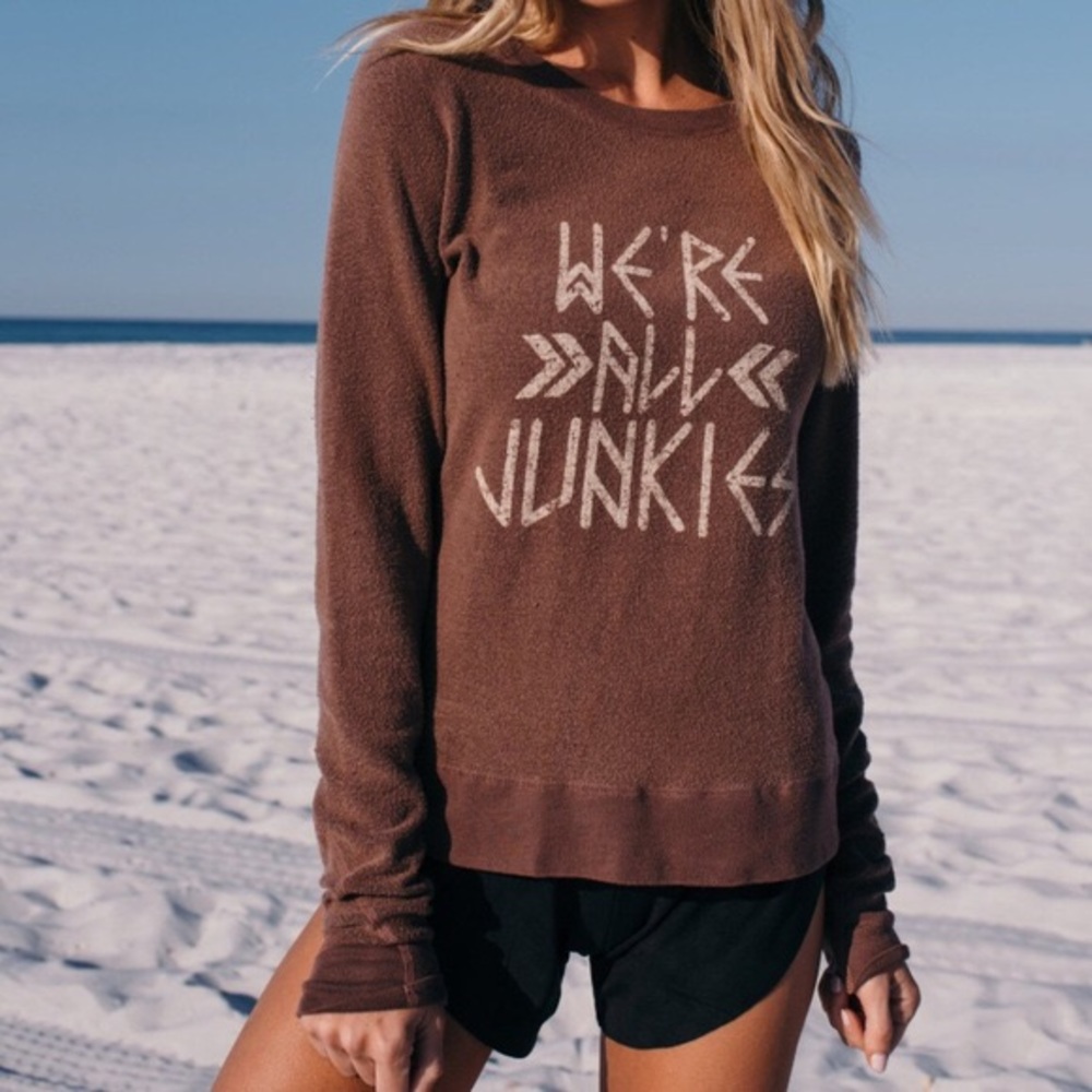 TK ‘WERE ALL JUNKIES’ SWEATER
